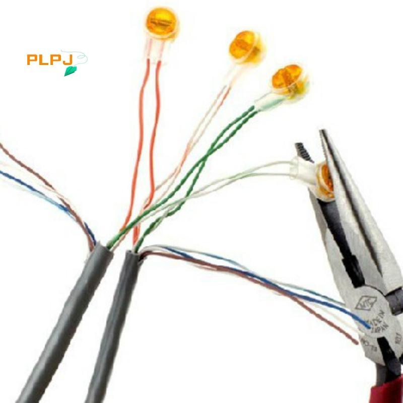 PLPJ 200 ชิ้น Rj45 Connector Crimp การเชื่อมต่อ Terminals K1 Connector สายไฟกันน้ําใหม่