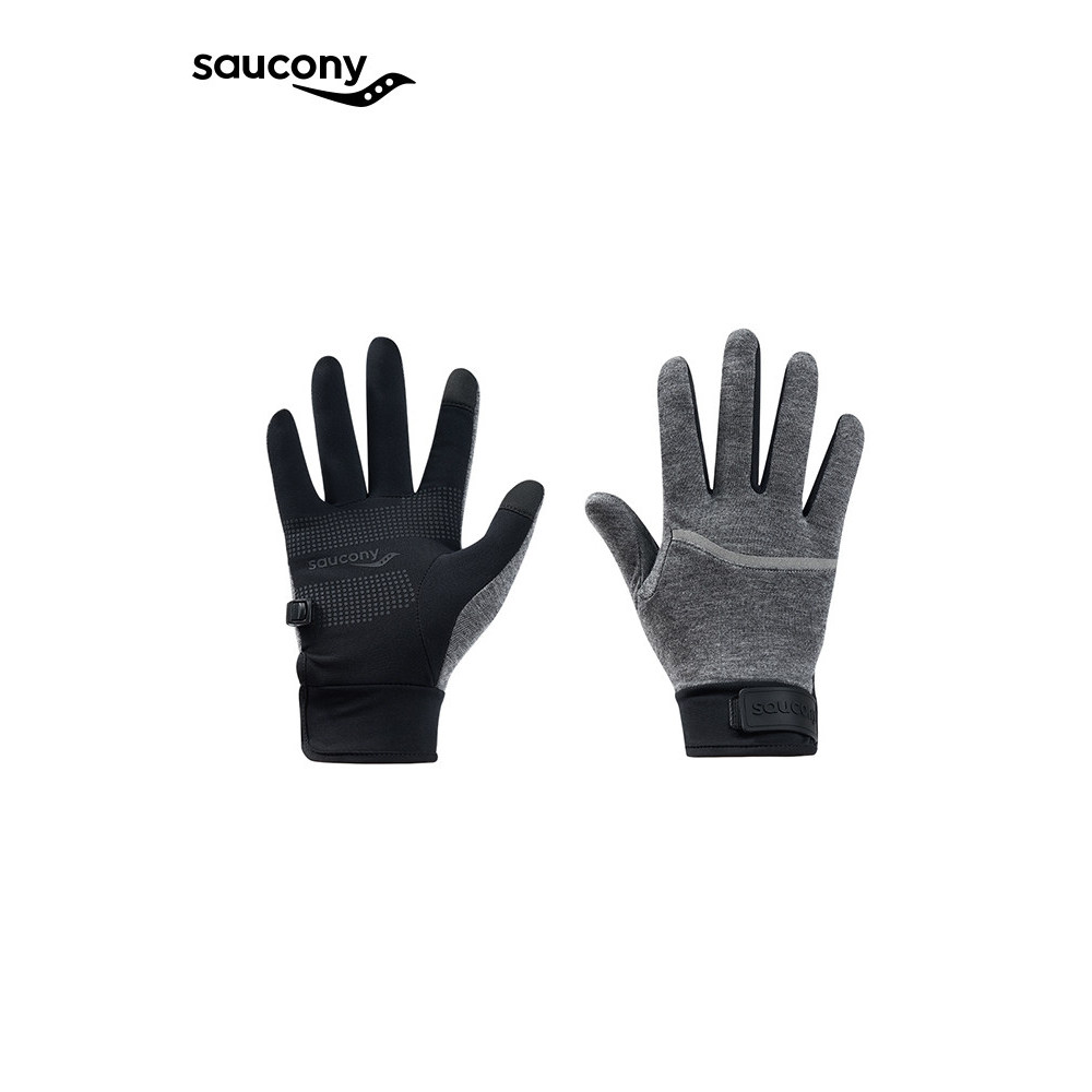 Saucony Saucony Official Back Wool Fabric Velcro ถุงมือกีฬายืดหยุ่นแบบปรับได้