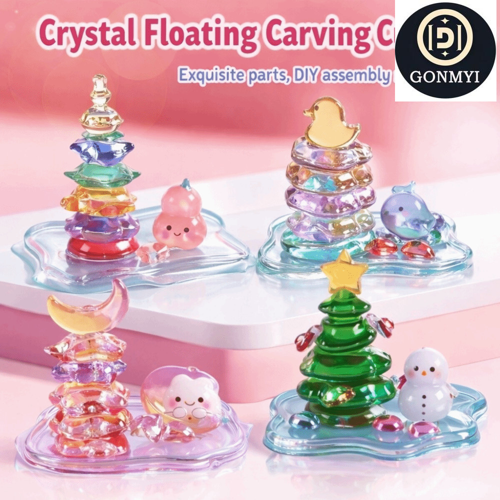 GONMYI Puffy สติกเกอร์, การออกแบบต้นไม้น่ารักบรรเทาการออกแบบสติกเกอร์นูน, เครื่องเขียน Fun Series คร