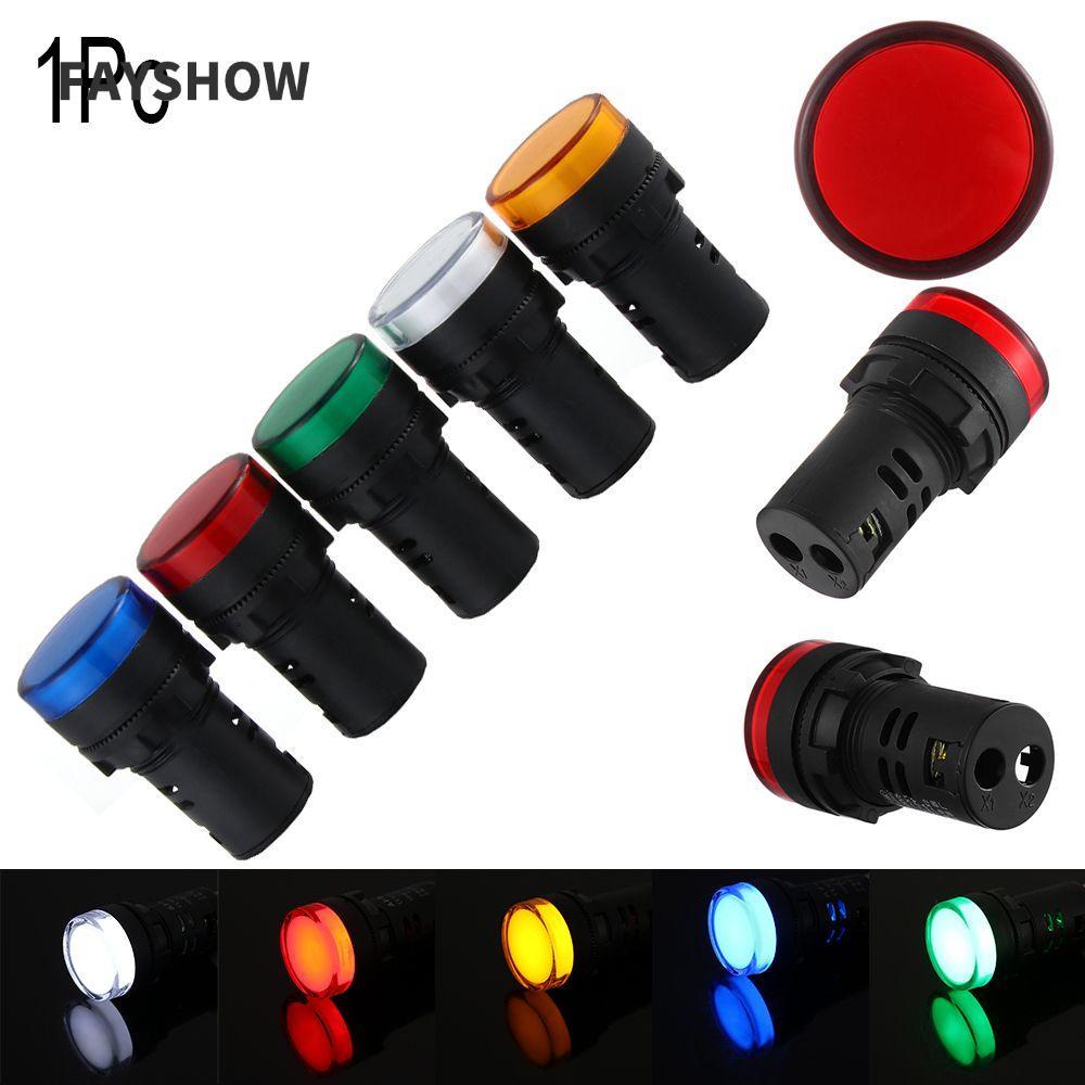 FAYSHOWTH 1 ชิ้นไฟ LED Pilot Light Power Dash Dash Dash Dash Dash Dashboard ที่มีประโยชน์ 22 มม.