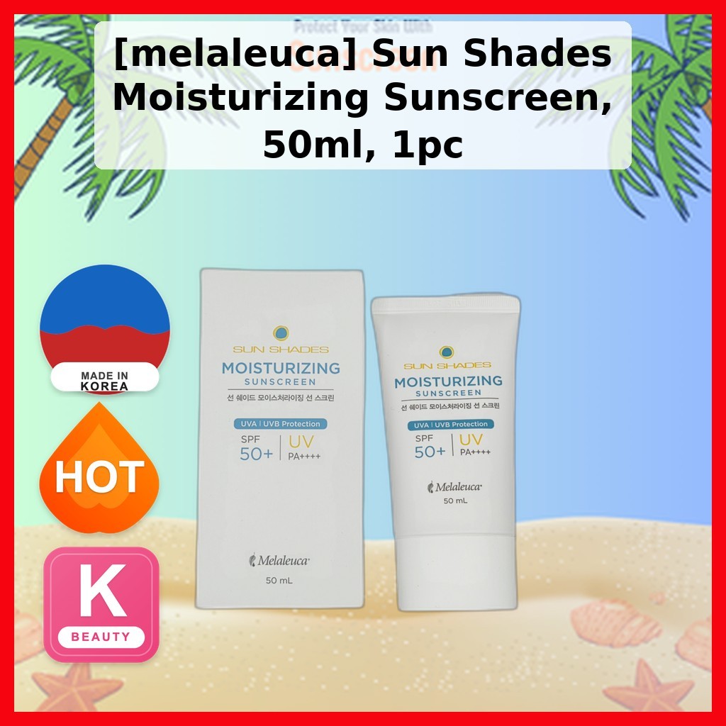 [melaleuca] Sun Shades Moisturizing Sunscreen, 50ml, 1pc / Korean Sunscreen SPF50 / Moisturizing by 