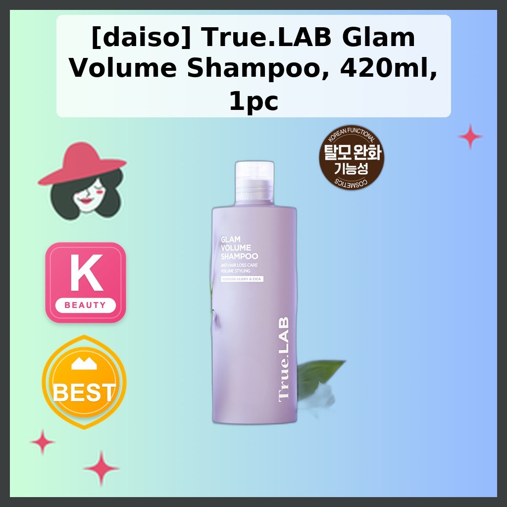 [daiso] True.LAB Glam Volume Shampoo, 420ml, 1pc / Korean Glam Volume Shampoo / Volumizing Formula b