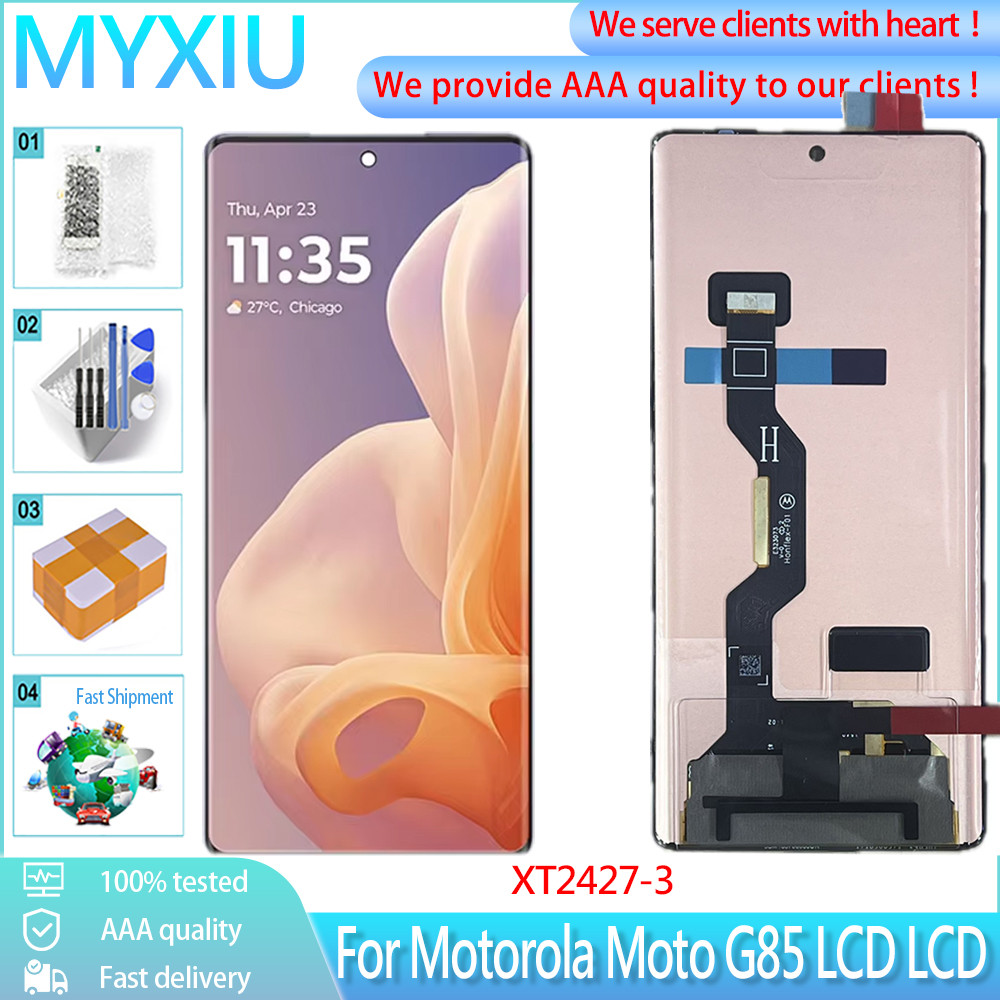 6.67 "Original สําหรับ Motorola Moto G85 จอแสดงผล LCD Touch Panel Digitizer อะไหล่สําหรับ Moto G85 X