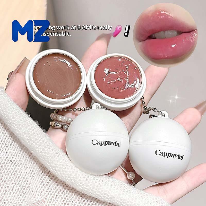 [MZ] Cappuvini Plumping Lip Gloss พร้อมเทคโนโลยีแสงน้ํา 12h Glass Shine Swollen Effect Hydrating Non
