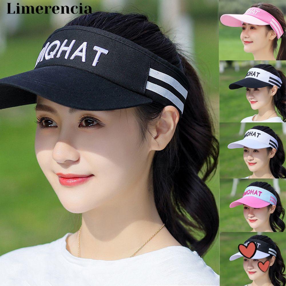 LIMERENCIA Sports Visor Breathable Summer Tennis Golf Running หมวกเบสบอลแบบปรับได้