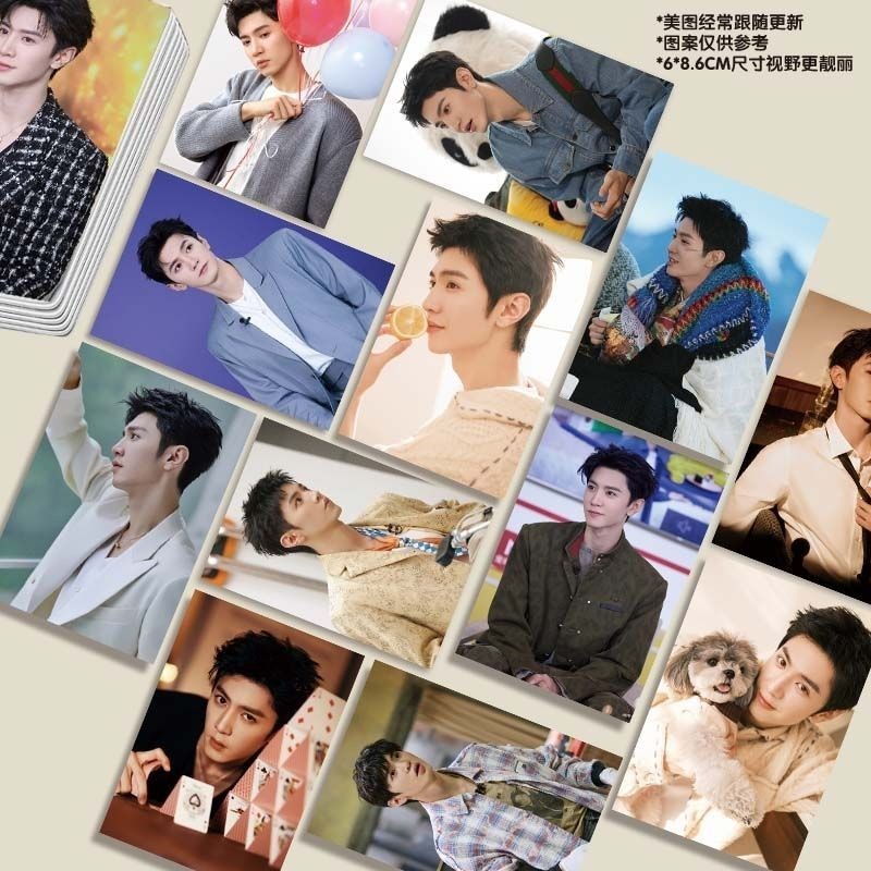 Chen Zheyuan กล่องสินค้าส่วนตัว 55 แผ่น 86 * 60 มม.เลเซอร์ Photocard LOMO การ์ดรูปถ่ายฟิล์มของขวัญ