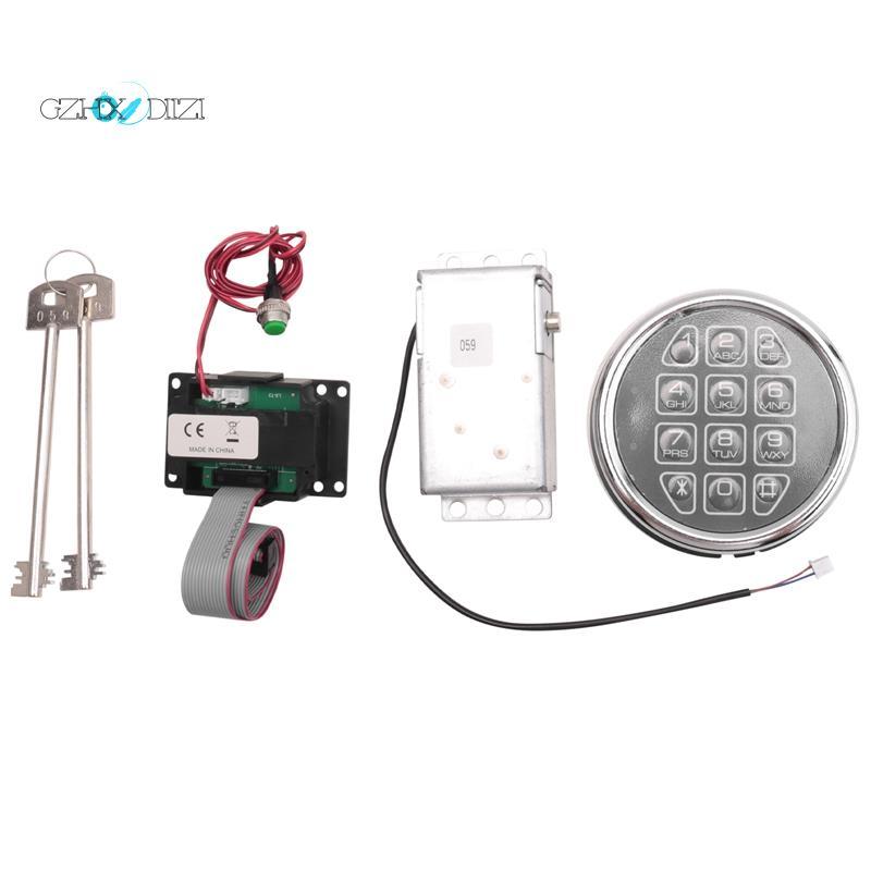 GzhxdiiziSafe Lock Electronic Digital Safe Lock Replacement Solenoid W/ 2 Key