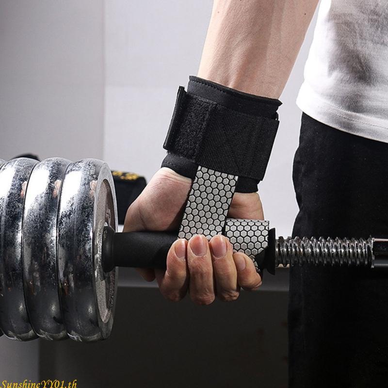 SUN Lifting Strap อุปกรณ์เสริมยิม สายรัดข้อมือยก Deadlift Strap สําหรับยกน้ําหนักฟิตเนสเพาะกาย