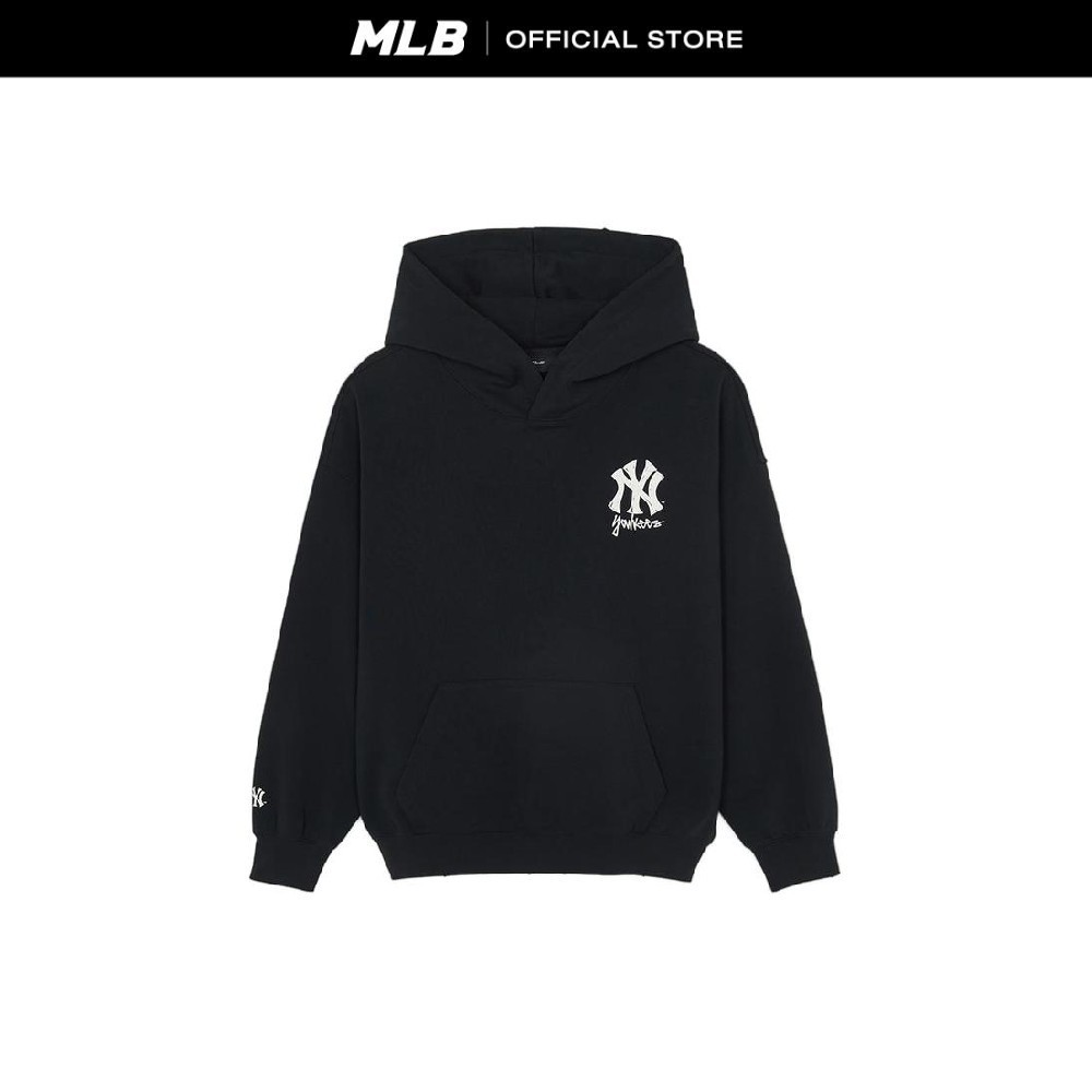 MLB เสื้อฮู้ดดี้ ยูนิเซ็กซ์ M-Treet Back Letter Hoodie รุ่น 3AHDB0361 50BKS สีดำ