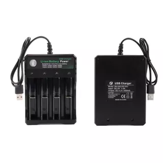 เครื่องชาร์จแบตเตอรี่18650สีดำ1 2 4ช่อง AC 110V 220V คู่สำหรับชาร์จ18650 3.7V แบตเตอรี่ลิเธียมชาร์จได้4พอร์ต