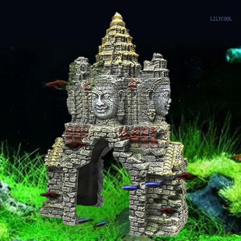 CH ตกแต่งตู้ปลา Erawan รูปปั้น Hideout Shelter ถ้ําเรซินสําหรับกุ้งปลา