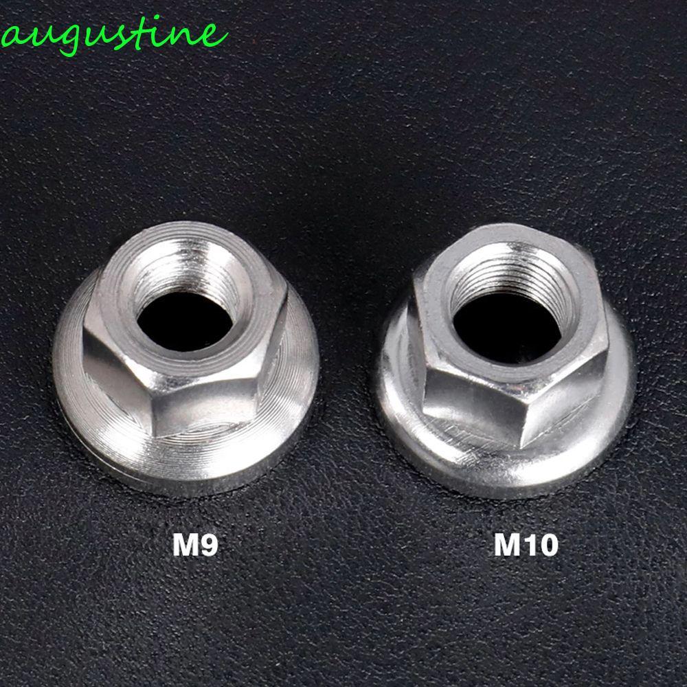 AUGUSTINE จักรยาน Hub Nuts สําหรับ Dead-flying Anti-skid Texture ชิ้นส่วนจักรยาน MTB ด้านหน้าด้านหลั