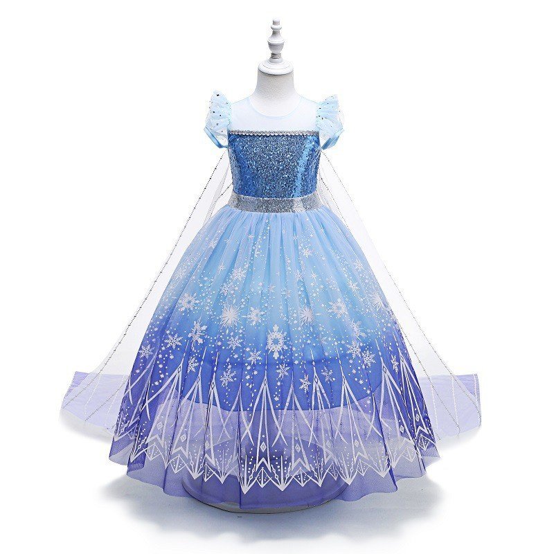 ฤดูใบไม้ร่วงฤดูหนาว Sa Demolition Romance Elsaco Princess สินค้าใหม่เส้นด้าย Ice Snow กระโปรงเสื้อคล