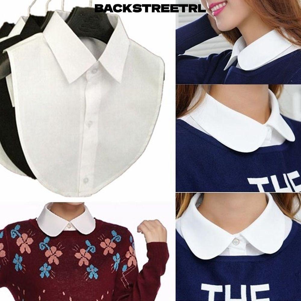 BACKSTAGERRETRL Lace Solid Shirt Vintage Clothes Accessories