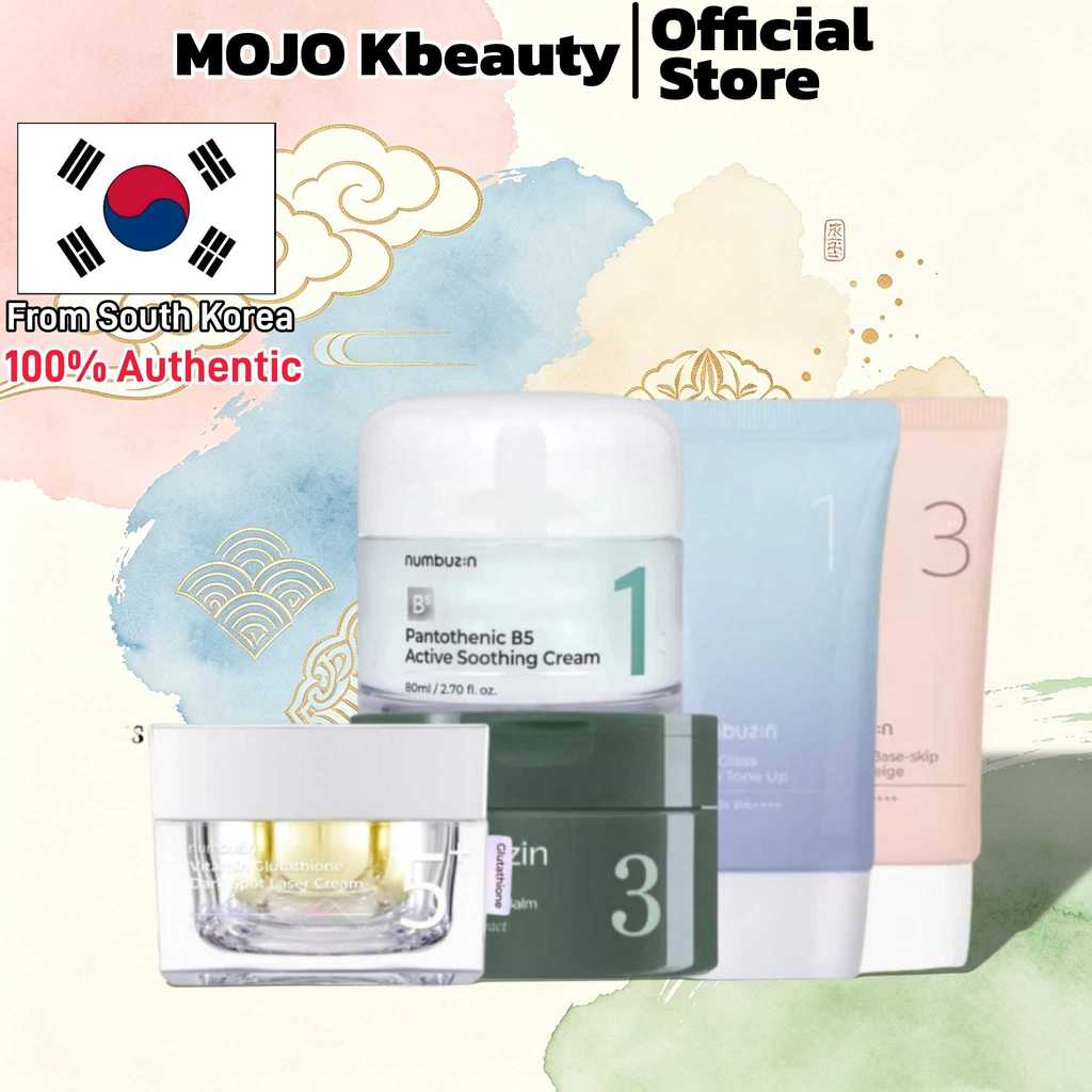 [Numbuzin] No.1 B5 Cream 80ml/No.5+ Cream 50ml/No.3 Brighten Concealer Sunscreen 50ML/No.3 Cleansing