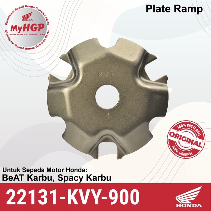 22131KVY900 แผ่น Ramp ฝาครอบ Roller Housing BeAT & Spacy คาร์บูเรเตอร์ ORIGINAL 22131-KVY-900 22131 