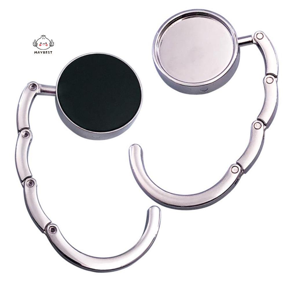 {maybest} 1Pc Portable Folding Alloy Purse Handbag Bag Hanger Hook Holder Table Hook {TH}