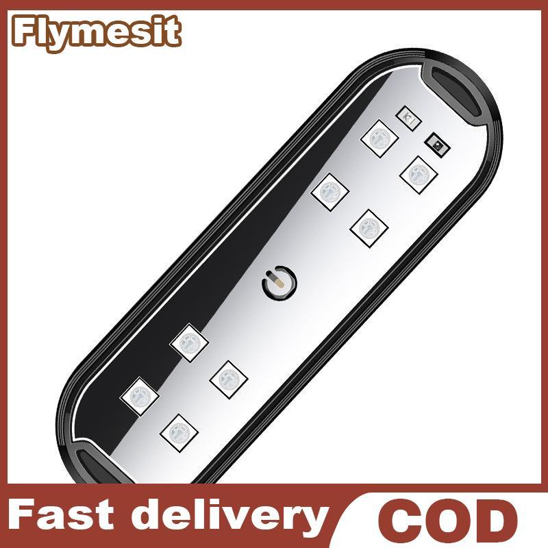 Flymesit ไฟประตูรถ LED สีสันกระพริบตกแต่ง Wee Light Magnetic Paste อัตโนมัติเปิดประตูไฟเตือนฉุกเฉินสัญญาณโคมไฟ EN