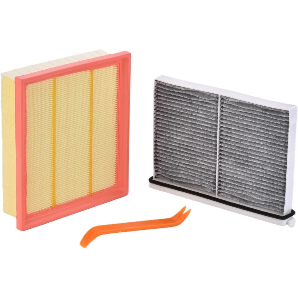 PXRV133A0 KR9P61J6X ไส้กรองอากาศเครื่องยนต์และไส้กรองอากาศห้องโดยสารพร้อมถ่านกัมมันต์เข้ากันได้กับ 2