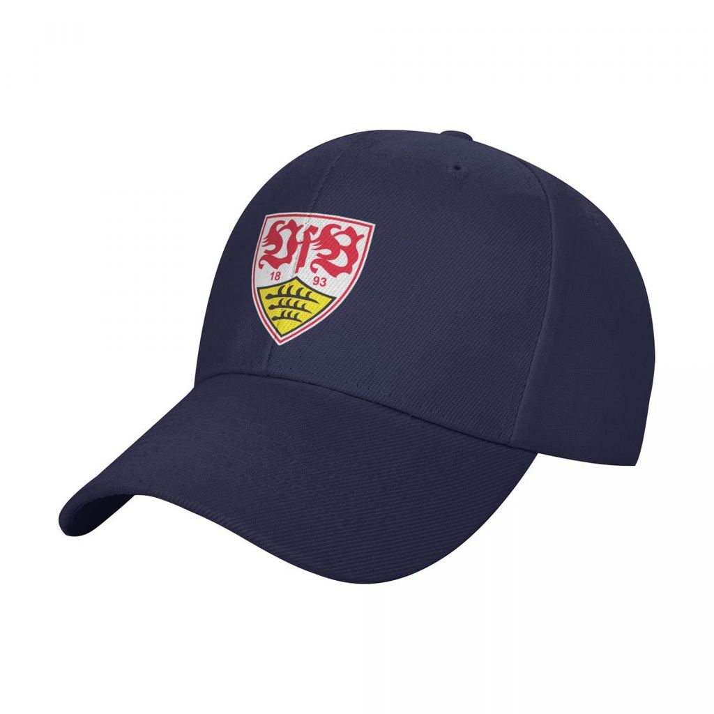 ใหม่ที่มีอยู่ VfB Stuttgart โลโก้เบสบอลหมวกผู้ชายผู้หญิงแฟชั่นโพลีเอสเตอร์สีทึบหมวกปีกโค้ง Unisex Go