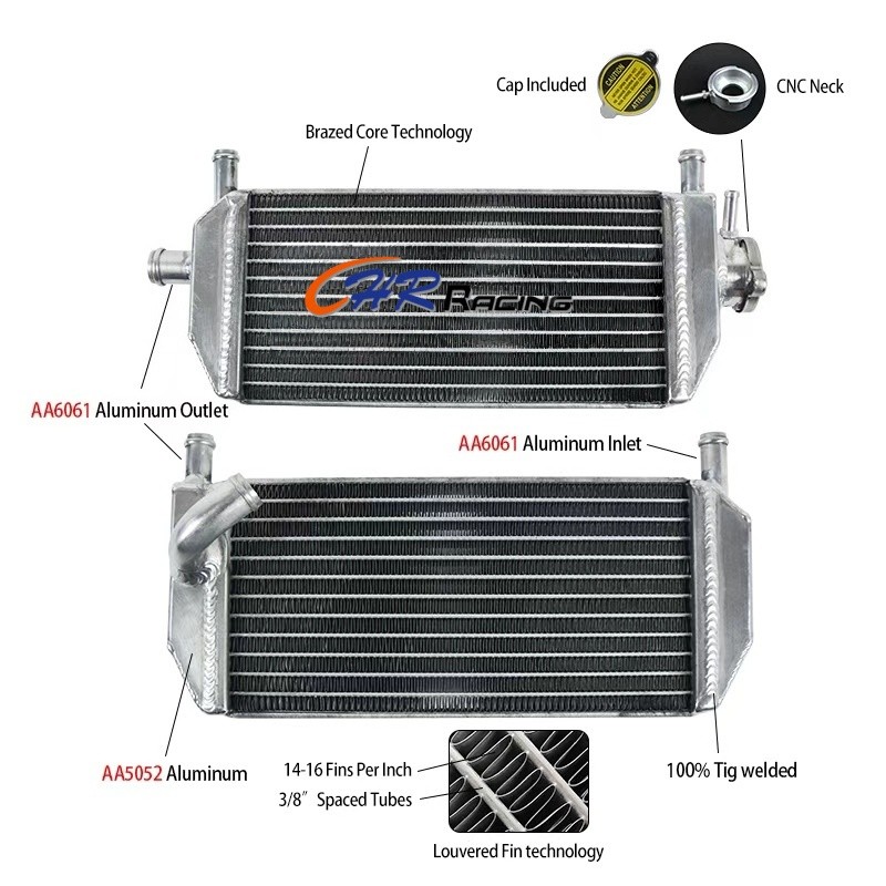 สําหรับ Honda CR125 CR125R CR 125 R 2002 2003 หม้อน้ําอลูมิเนียมใหม่เอี่ยม