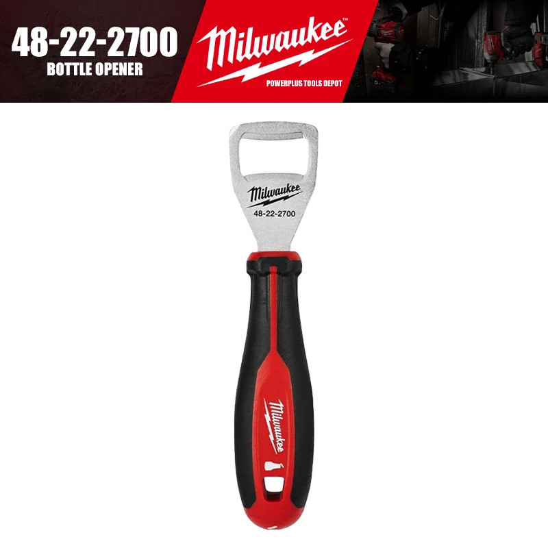 Milwaukee 48-22-2700 ที่เปิดขวดสําหรับงานหนักเหล็กเกรดอุตสาหกรรมด้ามจับกันลื่นสําหรับเปิดง่าย
