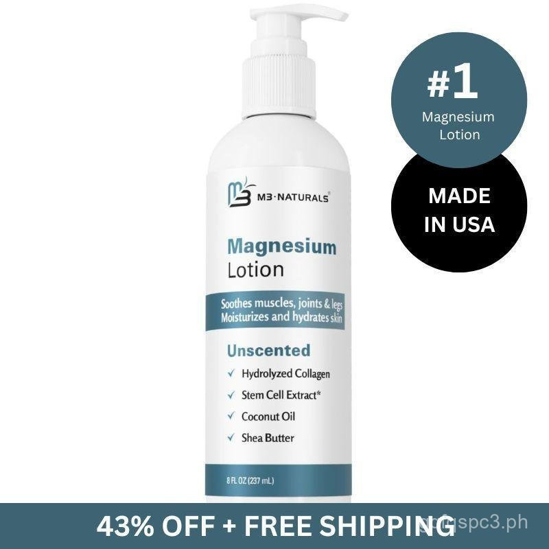 โลชั่นแมกนีเซียม - Ease Muscle Cramps, Calm Restless Legs, Magnesium Cream for Sleep, Moisturize & S