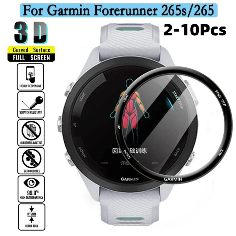 2-10Pcs ป้องกันหน้าจอสําหรับ Garmin Forerunner 570 970 965 945 45S HD ฟิล์มกระจกนิรภัยสําหรับ Garmin