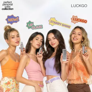 LUCKGO ลิปกลอส บำรุงริมฝีปาก สีสันสดใส กันน้ำ ติดทนนาน มีให้เลือก 6 สี