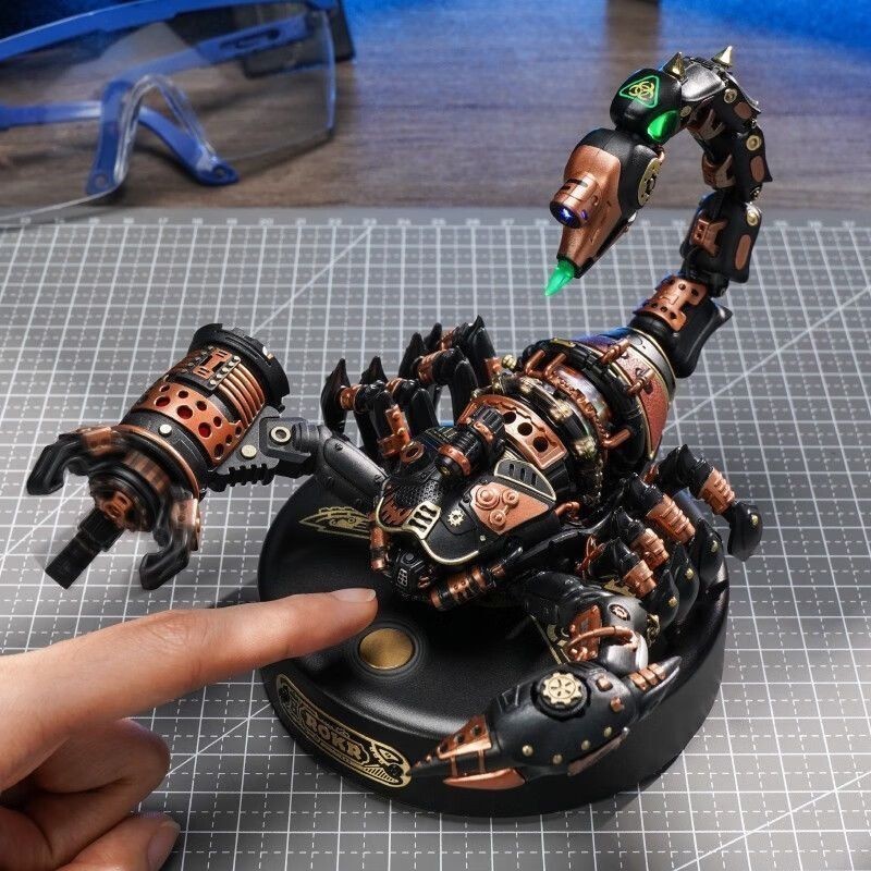 【ks0704.th】 Ruoke Reinstalled Battlefield Scorpion Metal Assembly Model Building Blocks DIYMechanica
