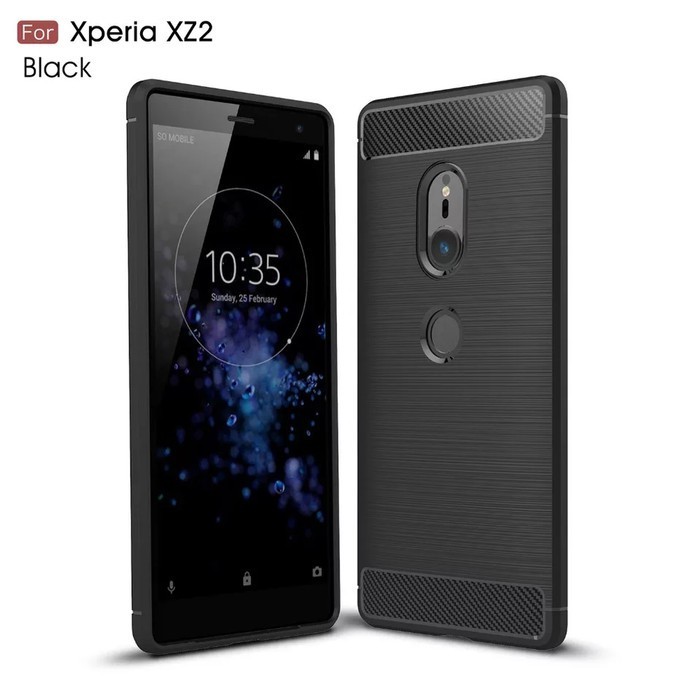 SONY XZ2 XZ2 COMPACT SLIM ARMOR RUGGED CARBON CASE