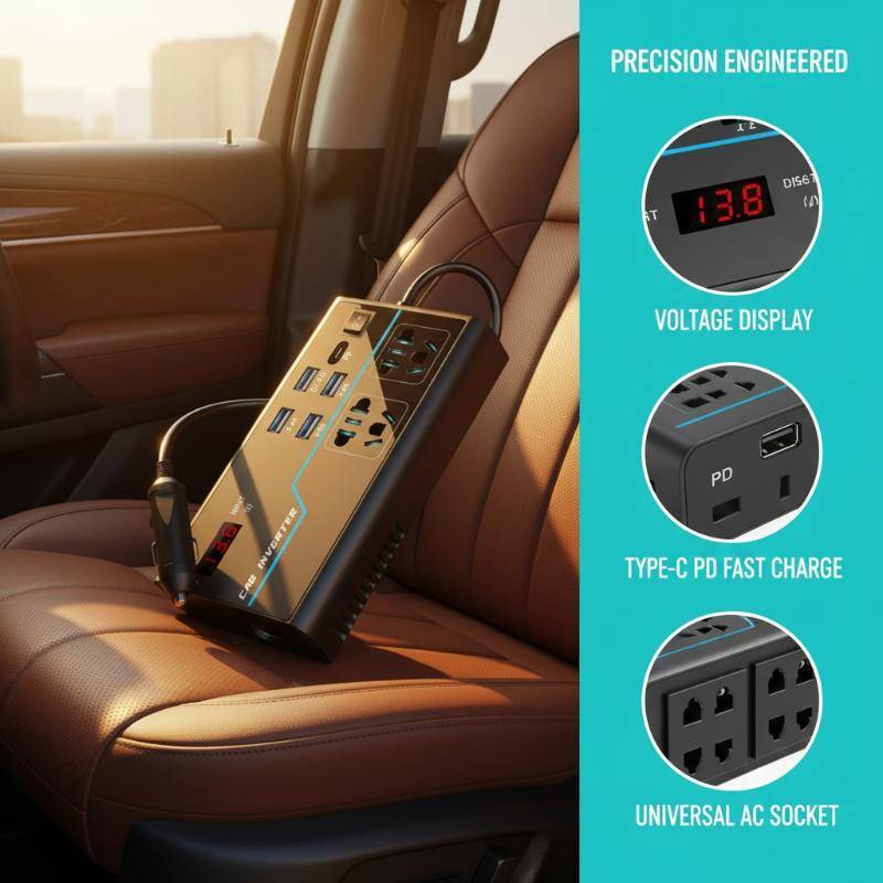 NDY G9 โวลต์มิเตอร์อินเวอร์เตอร์ 200W DC12V 24V to AC110V 220V รถ Converter สําหรับ Travel Baup Home