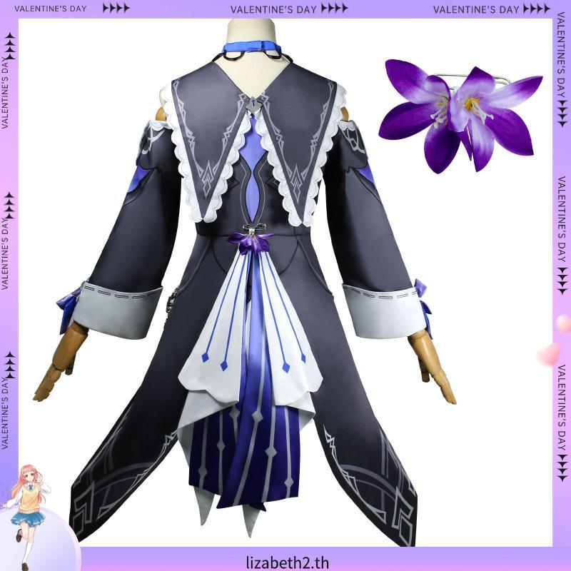 XCXOSD Honkai Star Rail Herta ชุดคอสเพลย์ Qingque เสื้อผ้าCosplay สำหรับผู้หญิง พร้อมวิกผม จากเกมอนิ