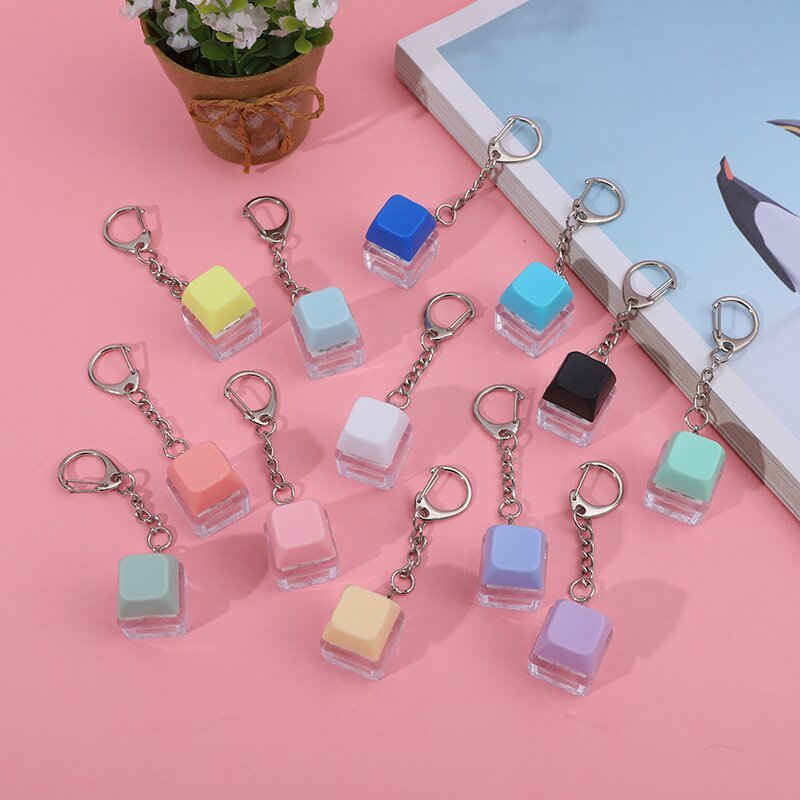 High-Transparency Stress-Relief Mechanical Keyboard Fidget Toy Finger Bentistance Pressure Relief Stress-Relief Keychain