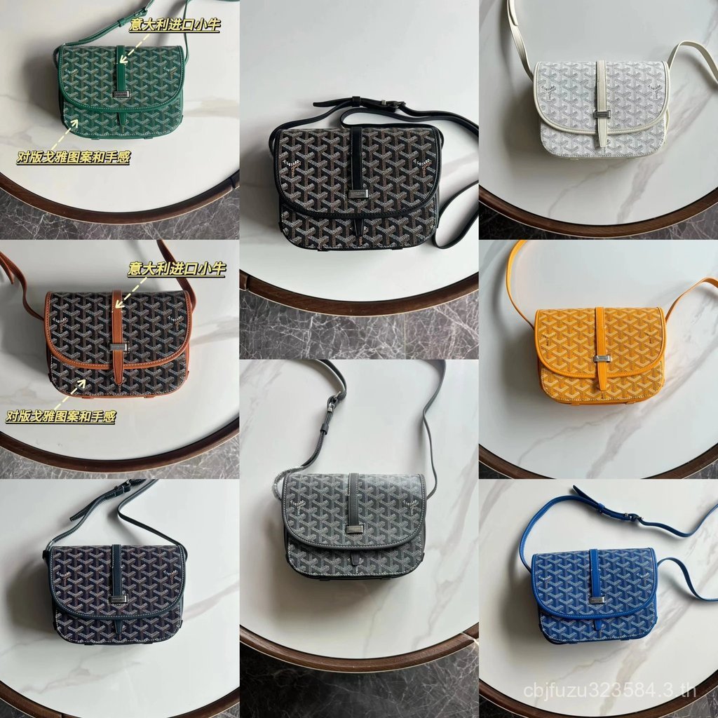 กระเป๋าเม신เนอร์ Goyard สไตล์คลาสสิก ทำจากหนังโคขุน สำหรับวันหยุดและการทำงาน พร้อมส่งฟรี