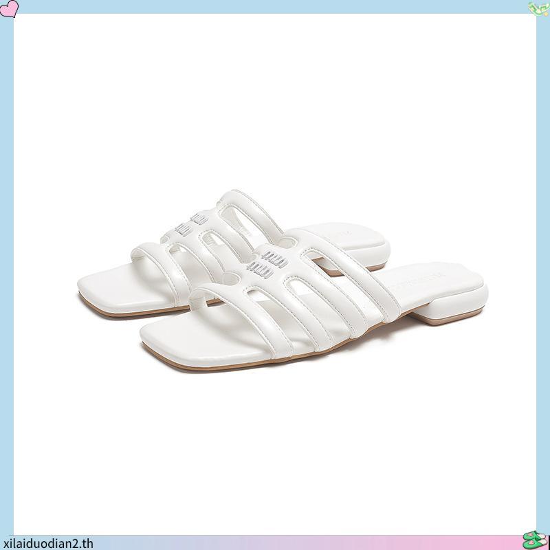 LA BELLA  รองเท้าส้นเตี้ยหนังแกะ รุ่น GLADIATOR SANDALS
