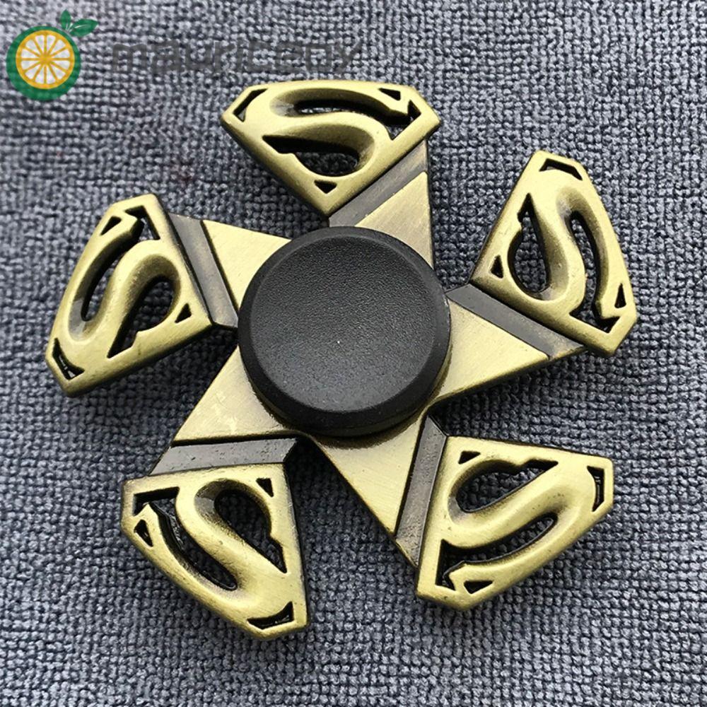 MAURICEOYA Fidget Spinner, สังกะสีอัลลอยด์โลหะ Finger Spinner, Hand Spinner Cool ทองเหลืองสีตลก Hand