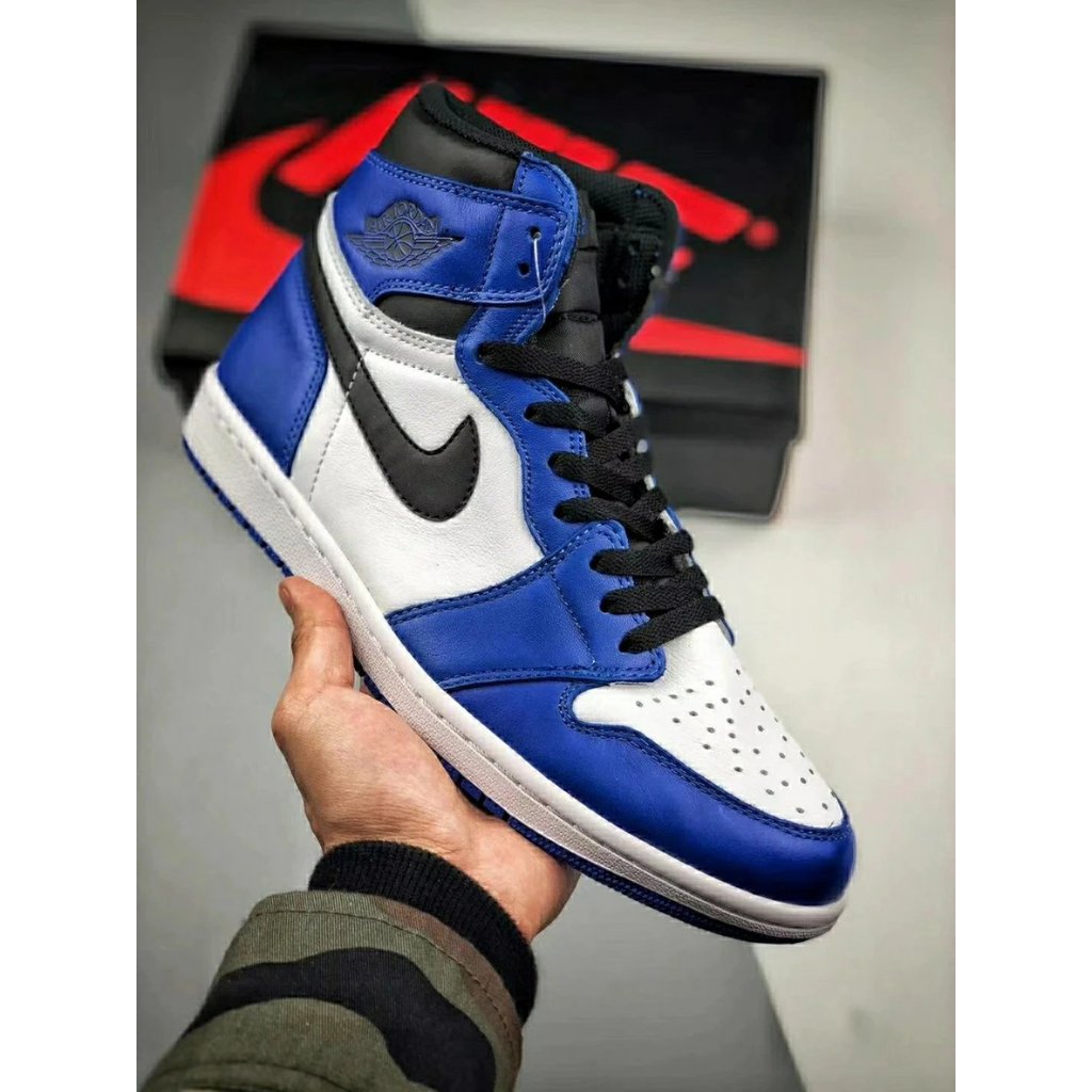 J 1 OG "Game Royal" Joe 11 Small Lightning Black Blue รองเท้าลําลองผู้ชายรองเท้าผ้าใบ 555088-403