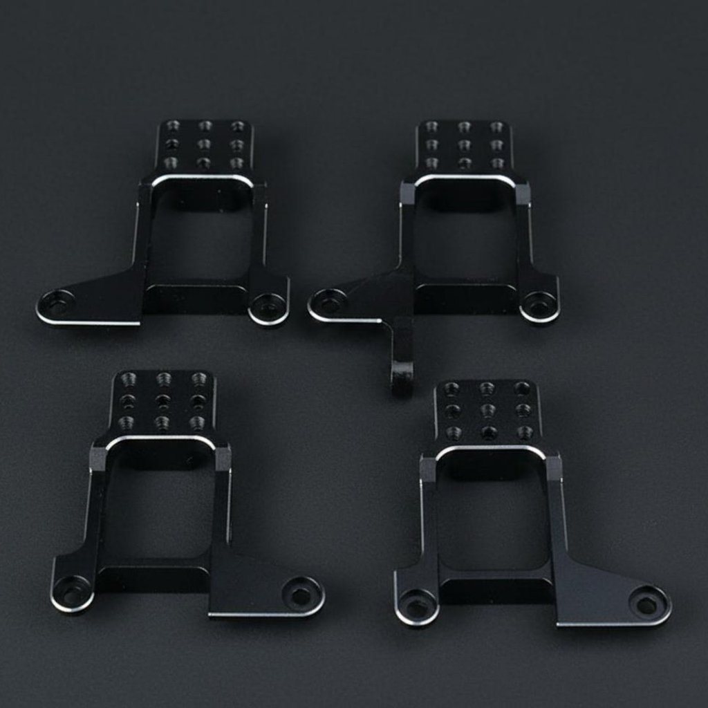 4 ชิ้นอลูมิเนียมติดทนนาน Shock Mount ชุดปรับปรุงประสิทธิภาพปรับ Shock Mount ชุด Machined