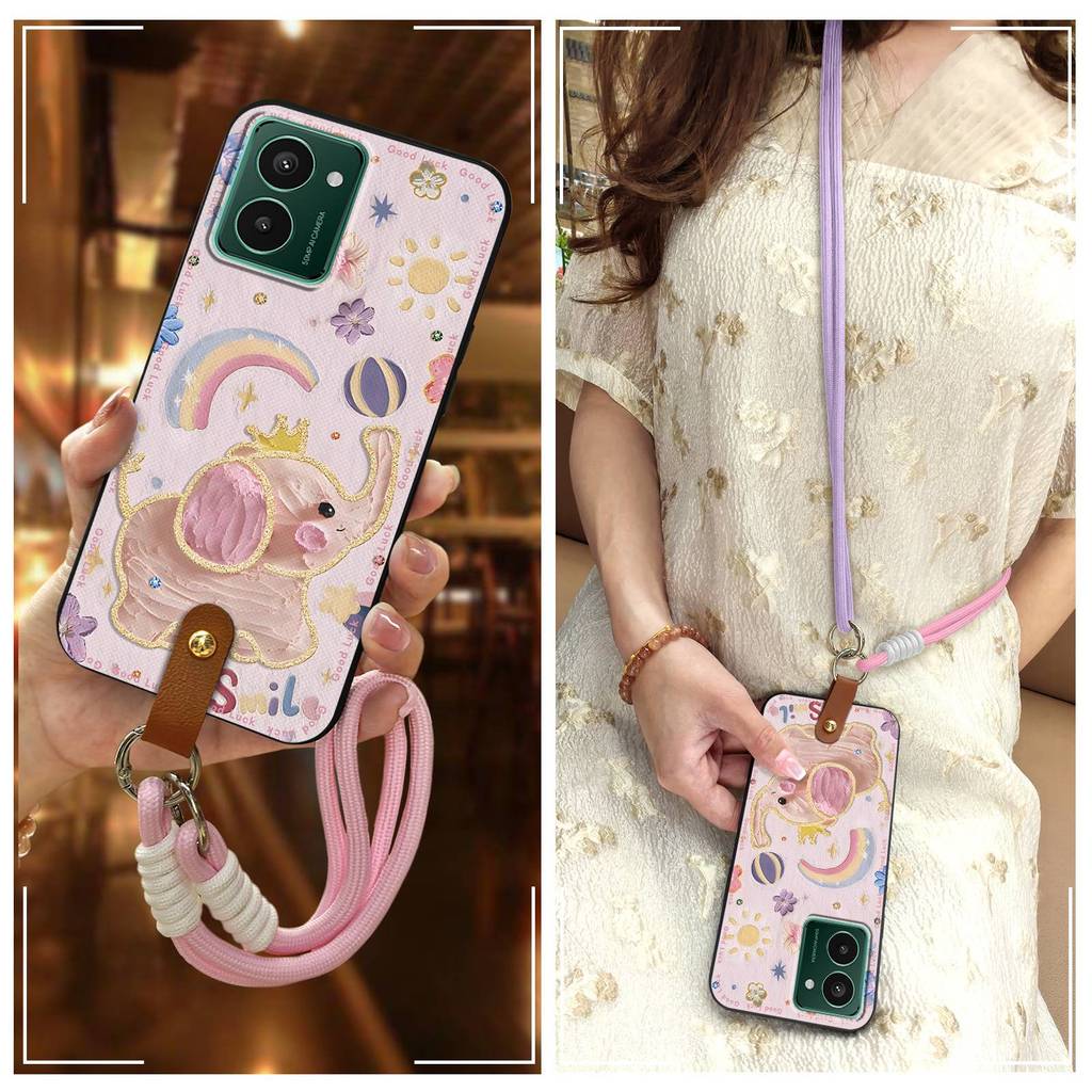 Full wrap Lanyardเคสโทรศัพท์สําหรับNokia HMD Pulse/Pulse +/Pulse ProซิลิโคนGraffitiป้องกันฝุ่นกันกระ