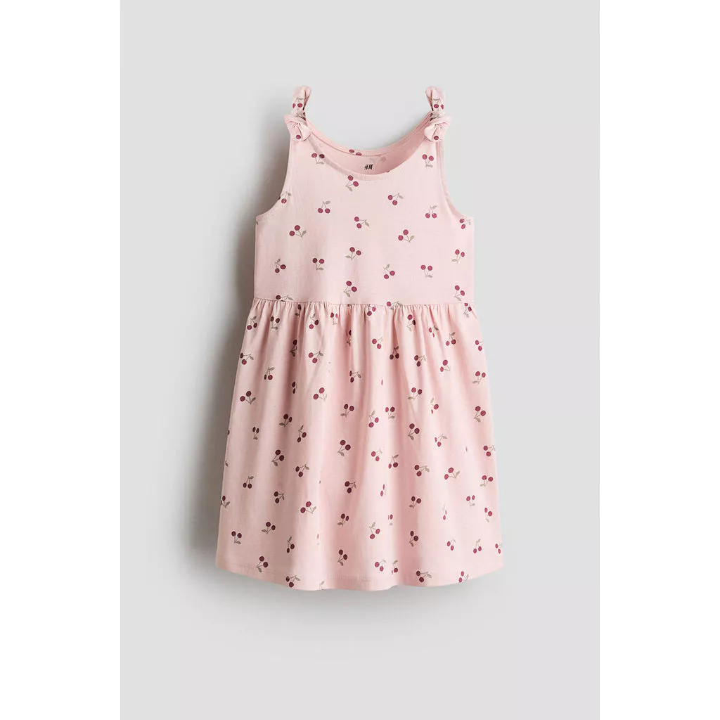 H&M(เอชแอนด์เอ็ม) เดรสผ้าฝ้ายพิมพ์ลาย เด็กหญิง 1348437_1