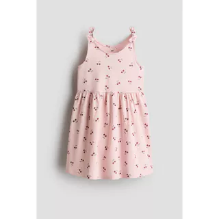 H&M(เอชแอนด์เอ็ม) เดรสผ้าฝ้ายพิมพ์ลาย เด็กหญิง 1348437_1