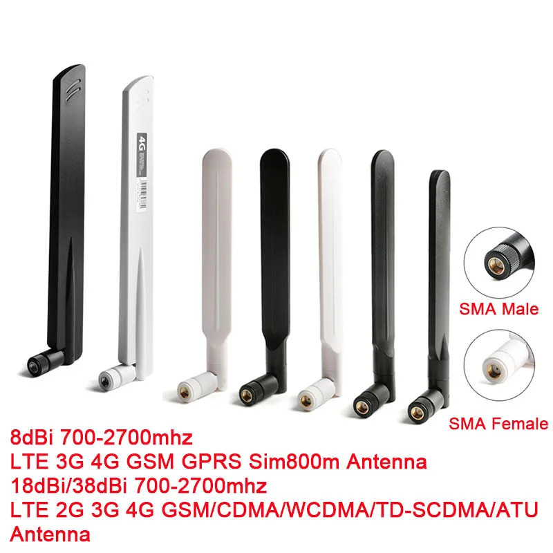 Hot 4G LTE 8dbi 18dbi 38DBI SMA ชายเสาอากาศสําหรับ LTE/2G/3G/4G/GSM/CDMA/WCDMA/TD-SCDMA/ATU เราเตอร์