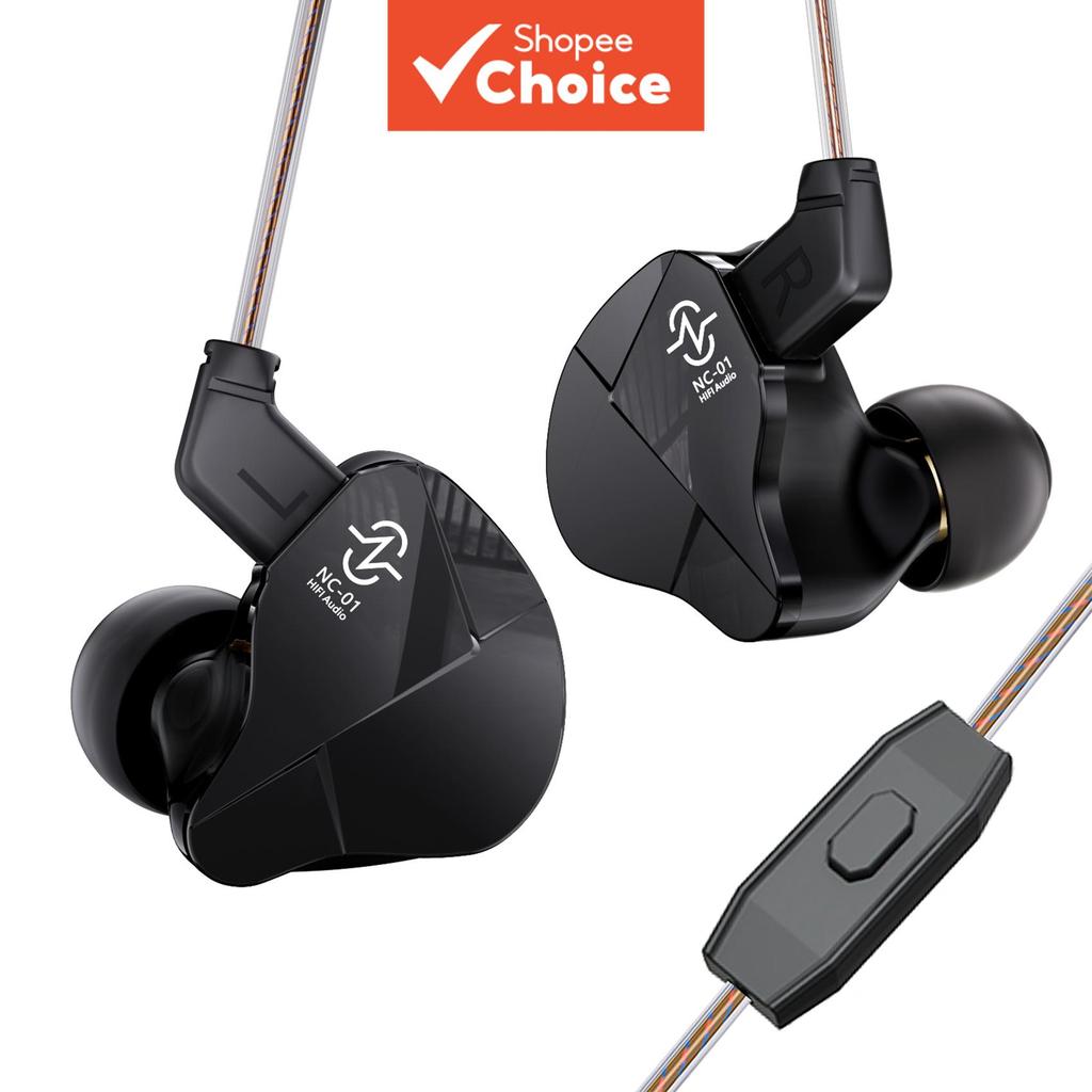 CCZ NC01 หูฟัง Gospel หูฟังสําหรับเล่นเกมเสียงสเตอริโอ In-Ear Monitor หูฟังแบบมีสายที่กําหนดเอง Dual Magnetic DD IEMs ที่ถอดออกได้ Tangle-Free ชุดหูฟังแบบมีสายสําหรับคอมพิวเตอร์