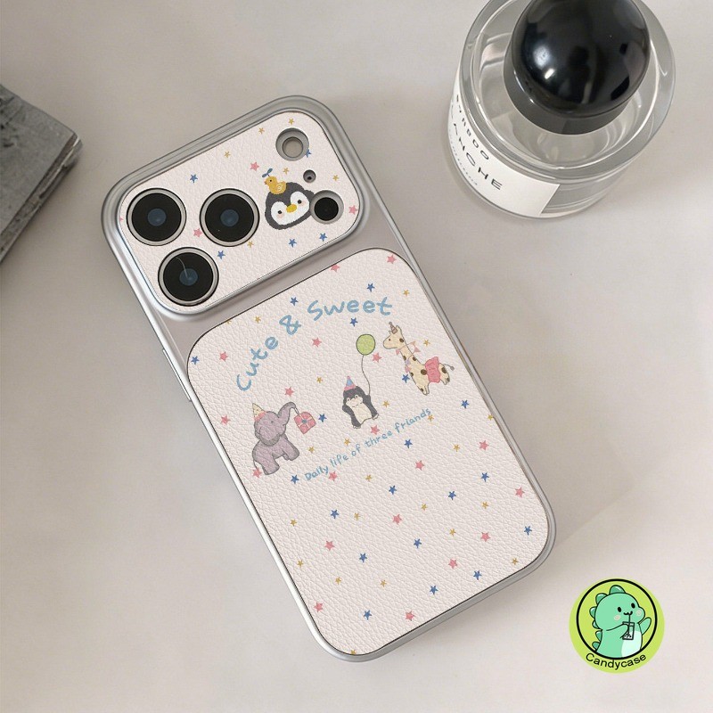 น่ารักเพนกวินเคสโทรศัพท์สําหรับHonor 600 500 400 300 Ultra 200 100 90 สมาร์ท 80 GT SE 70 60 Magic 8 7 6 Pro 5 4 Lite 5G 4GปกหนังPUการ์ตูนStar Insสไตล์3Dปลอกนุ่ม