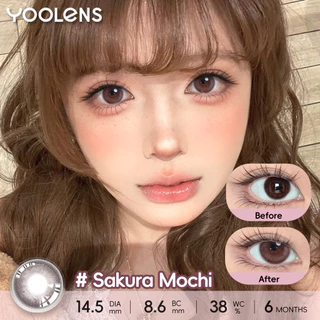 YOOLENS คอนแทคเลนส์ [ซื้อ 2 แถมน้ำยา] 14.2mm / 14.5mm คอนแทคเลนส์สีน้ำตาล สีเทา คอนแทคเลนส์สายตา 0 ถึง -600 ราย 6 เดือน