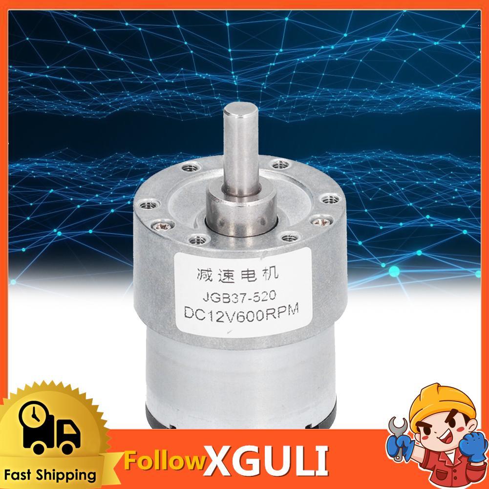 Xguli KIMISS JGB37?520 12V 600RPM DC มอเตอร์เกียร์หนอนลดเพลาสำหรับเปิดประตูหน้าต่างอุปกรณ์เสริมระดับ