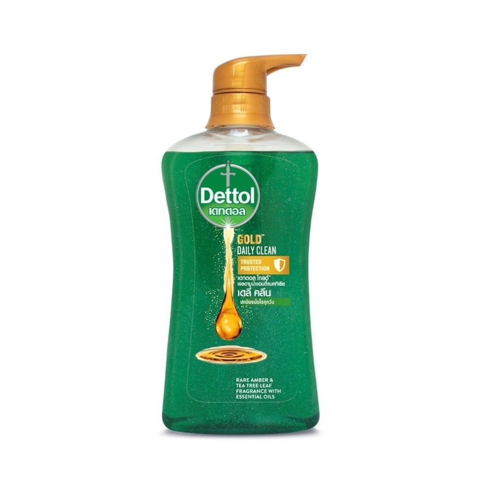[สินค้าส่งด่วน] เดทตอล เจลอาบน้ำ โกลด์ เดลี่ คลีน 480 มล. DETTOL SHOWER GEL GOLD DAILY CLEAN 480 ML