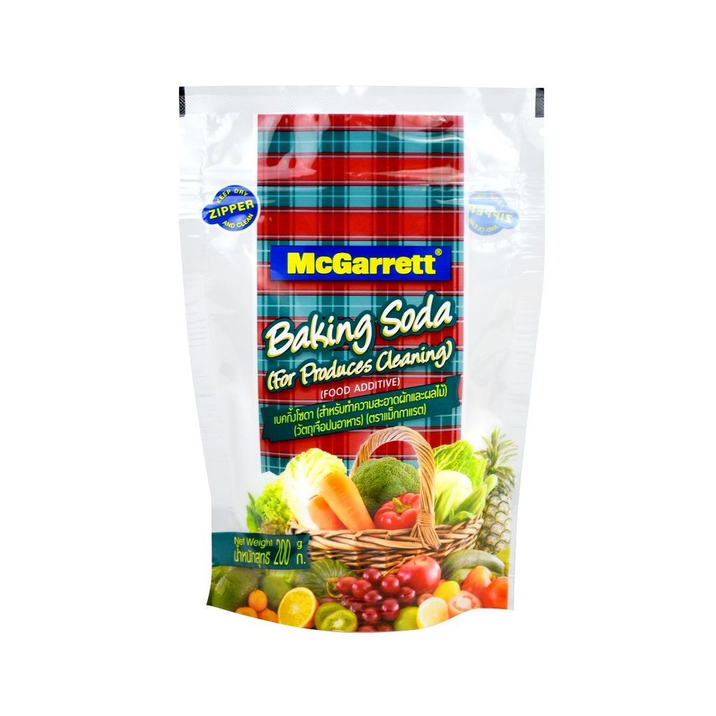 [สินค้าส่งด่วน] แม็กกาแรต เบคกิ้งโซดาล้างผักและผลไม้200ก MCGARRETT BAKING SODA FOR PRODUCES 200G.