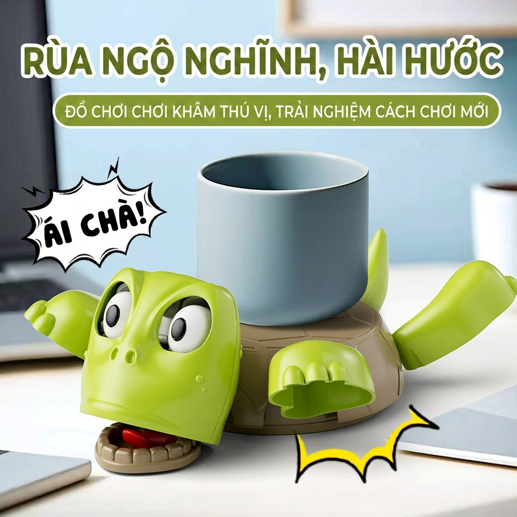 Panic Turtle Cup Coaster BL64 ของขวัญน่ารักโต๊ะศึกษาอุปกรณ์ตกแต่งโต๊ะน่ารัก